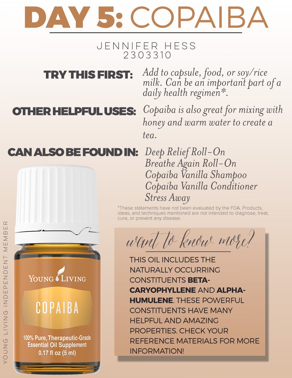 Day 5 Copaiba Essential Oil Joyous Oiler The Use Of Essential Oils